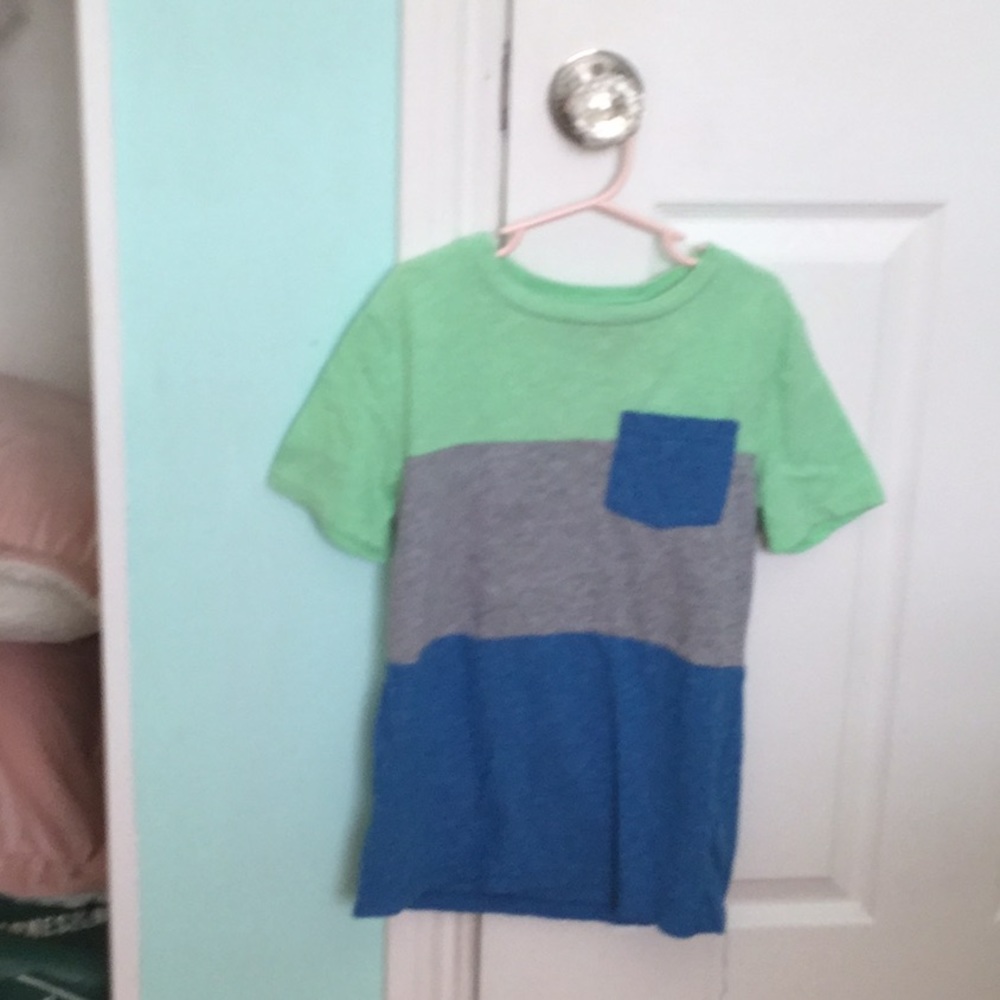 Striped tee with pocket